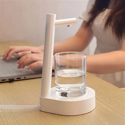 Portable Desktop Electric Water Dispenser Bottle Barreled Gallon Pump Usb Charging Automatic