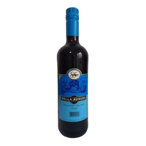 Vinho De Mesa Tinto Suave Ml Bella Aurora Shopee Brasil