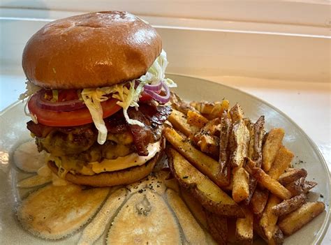 The best burger and fries I've ever made.