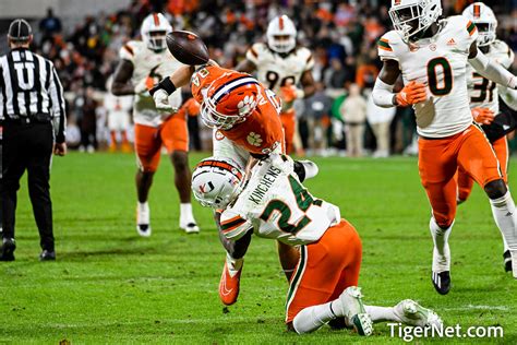 Clemson Football Photo Of Davis Allen And Miami Tigernet