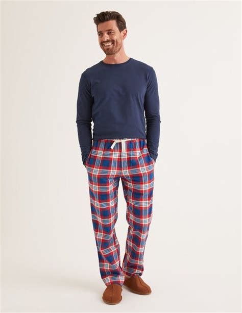 Flannel Pajama Bottoms Rio Red Multi Check Flannel Pajama Bottoms