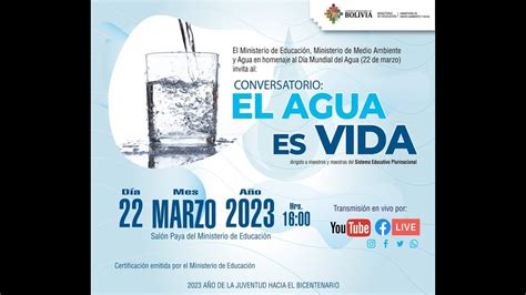 CONVERSATORIO EL AGUA ES VIDA YouTube