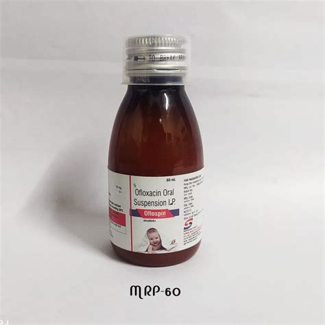 Ofloxacin Oral Suspension Ip 50mg 60 Ml At Rs 60 Bottle In Panchkula