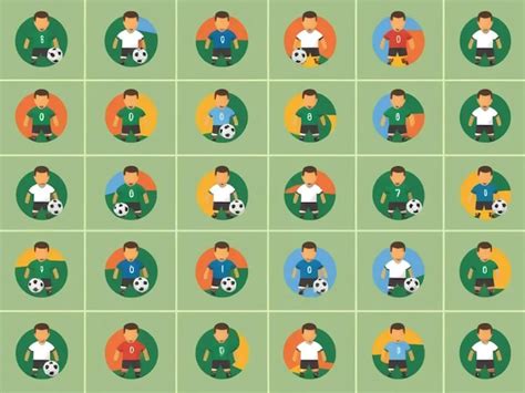 Vector Of Soccer Icon Set Illustration Ideas Premium AI Generated Image