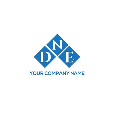 DNE Letter Logo Design On WHITE Background DNE Creative Initials