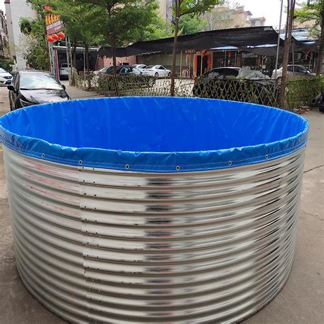 5000 Litres Circular Bolted Galvanized Corrugated Steel Fish Farming