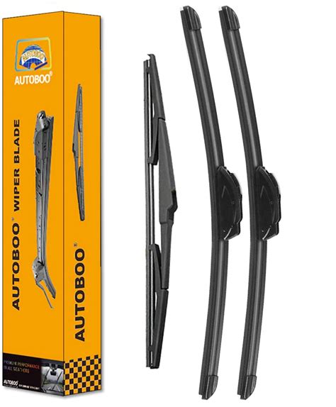 Autoboo Windshield Wipers With Rear Wiper Blade Replacement