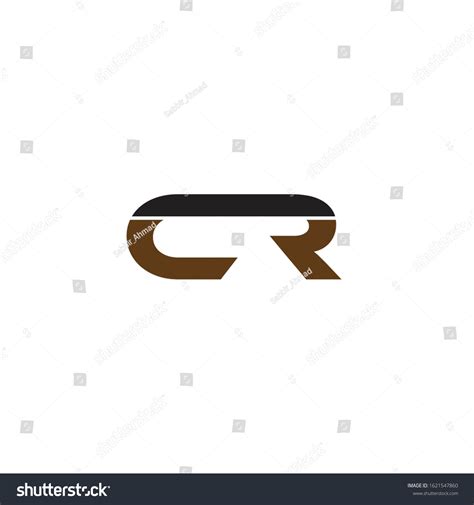 Rc Letter Logo Design White Background Stock Vector (Royalty Free ...