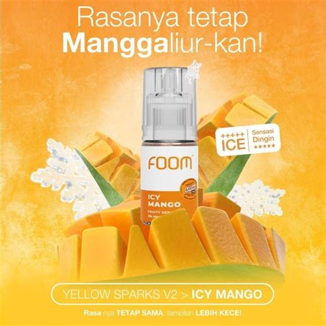 Jual Liquid Foom Ml Icy Mango Manggo Mangga Shopee Indonesia