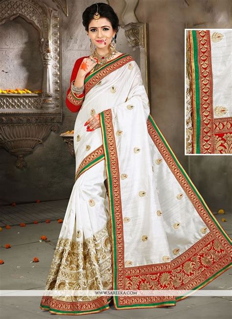 Resham Work Bhagalpuri Silk Traditional Designer Saree