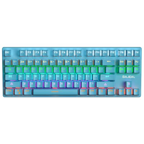 Bajeal K Keys Mechanical Keyboard Usb Wired Hot Swappable Blue