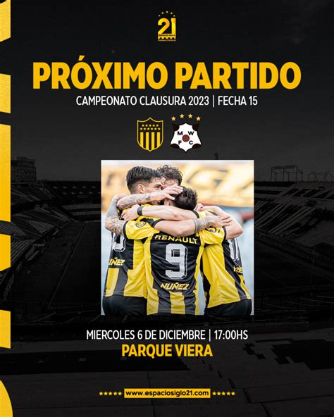 Fútbol Peñarol se enfrenta a Wanderers Espacio Siglo 21 Toda la