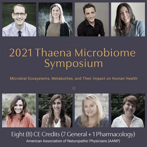 2021 Thaena Microbiome Symposium 7 General 1 Pharmacology Ce Credit