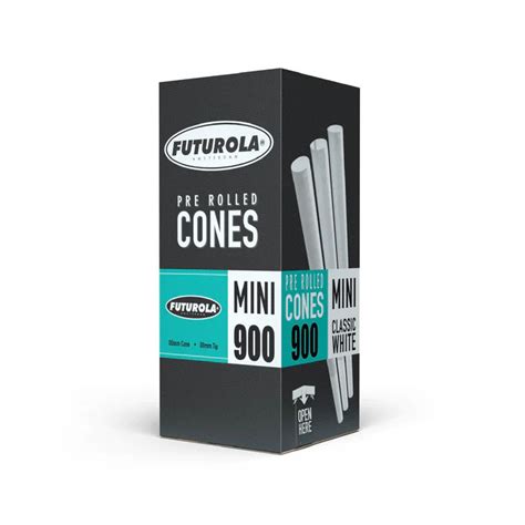 Futurola Slender Mini Classic White Pre Rolled Cone With Futurola