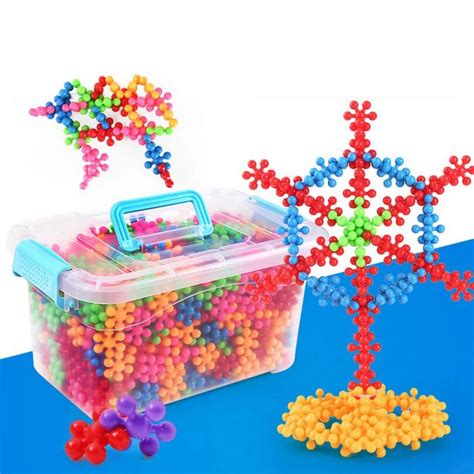 300pcs Plum Blossom Building Blocks Toys Shape Interlocking Popular