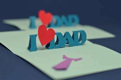 Free Father's Day Pop Up Card Template