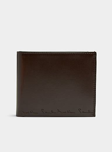 Smooth Brown Leather Wallet Paul Smith Mens Wallets And Card Holders Simons