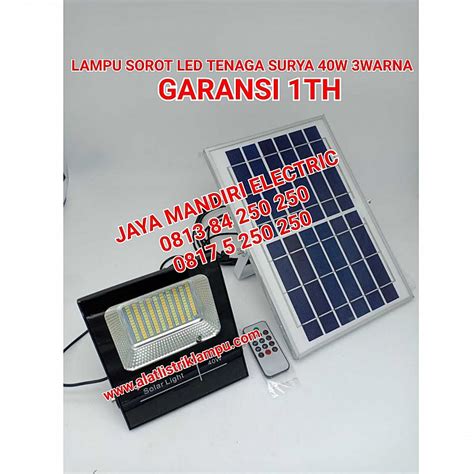 Lampu Sorot Led Lampu Sorot Led Tenaga Surya Watt Solar Cell Panel