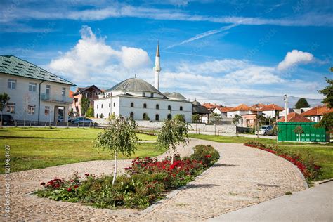 Islamic mosque at main square in Sjenica, Serbia. Stock Photo | Adobe Stock