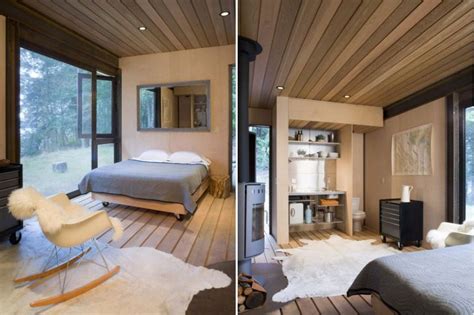 Olson Kundigs Single Room Gulf Islands Cabin Is A Minimalist Retreat