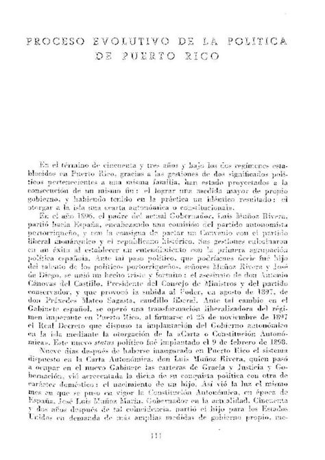 Pdf Proceso Evolutivo De La Pol Tica De Puerto Rico