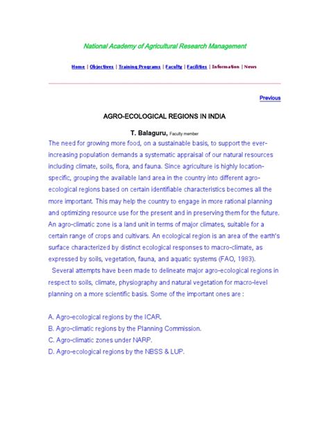 Agro-Ecological Regions in India | PDF | Soil | Desert