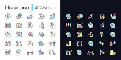 Extrinsic Motivation Linear Icons Set 3769553 Vector Art At Vecteezy