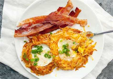 Hash Brown Egg Nests Recipe Egg In A Hole Egg Nest Recipe Recipes