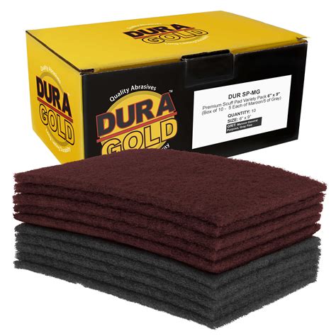 Dura Gold Premium 6 X 9 Scuff Pads 5 Each Maroon General Purpose And 5