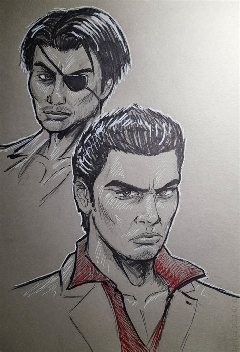 Majima and Kiryu study by botmaster2005 on DeviantArt