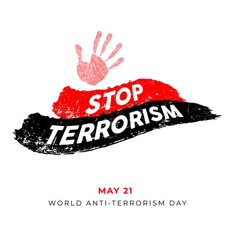 Stop Terrorism Anti Terrorism Day 6040717 Vector Art At Vecteezy