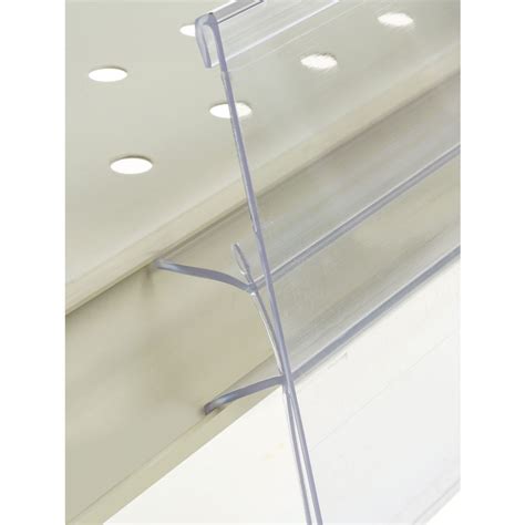 Expressly Hubert Clear Plastic Covered Face Shelf Sign Holder