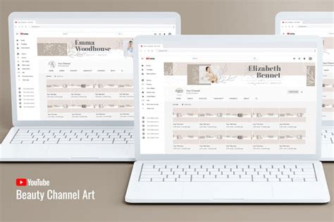 Beauty Youtube Channel Art - Design Template Place