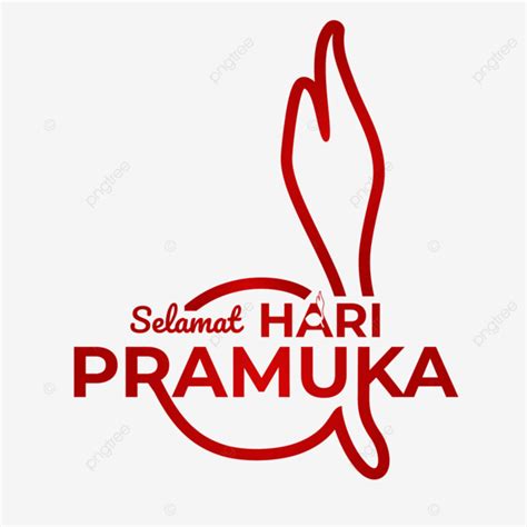 Logo Selamat Hari Pramuka Diseño De Arte Lineal PNG Indonesia