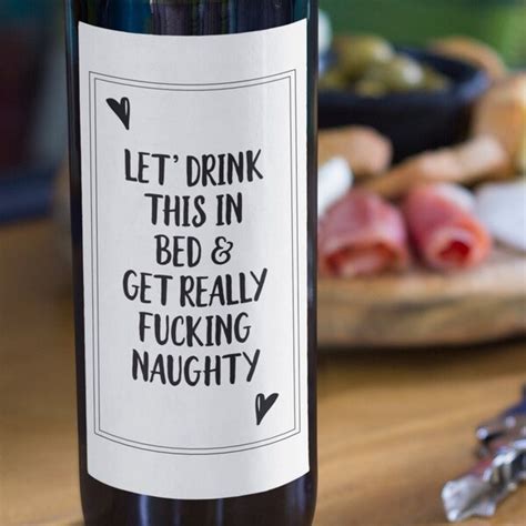 Naughty Wine Label Etsy Australia