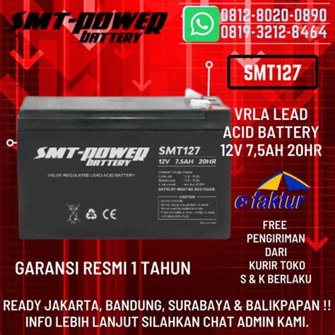 Jual Aki Kering Battery Ups Baterai Vrla Smt V Ah Type