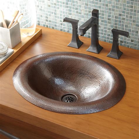 Native Trails Maestro 18 Oval Copper Bathroom Sink Antique Copper C