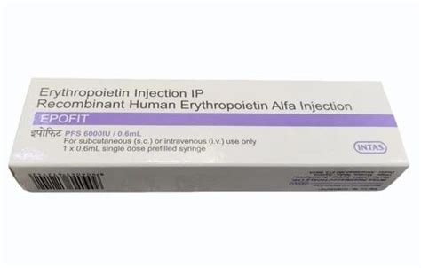 Epofit Erythropoietin Iu Injection Prescription At Rs Box In