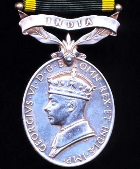 Aberdeen Medals Efficiency Medal Gvi First Issue With India Bar