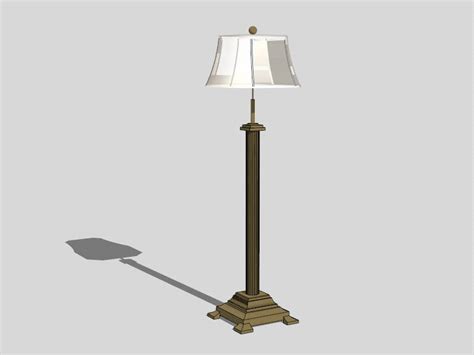 Rustic Floor Lamp Sketchup 3d Model Skp File Download Sketchupbox