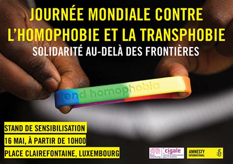 Journ E Mondial Contre Lhomophobie Et La Transphobie Amnesty