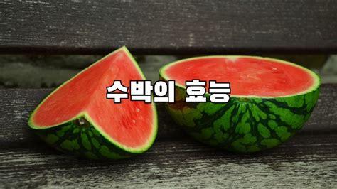 수박의 효능과 부작용 맛있는 수박 고르는 방법