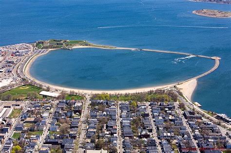 Castle Island And Pleasure Bay Airplane View Island Castle