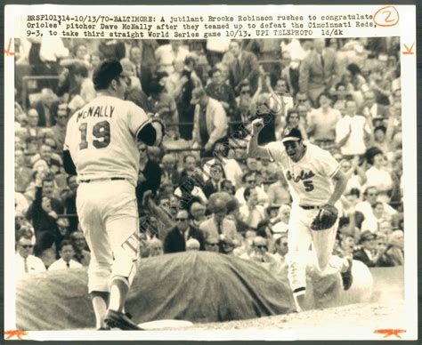 BS PHOTO hea-148 Baseball World Series 1970 Brooks Robinson, Dave McNally