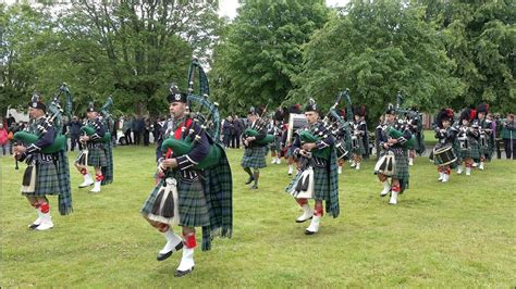 Scotland The Brave On The March By Ballater Pipe Band In Tomintoul