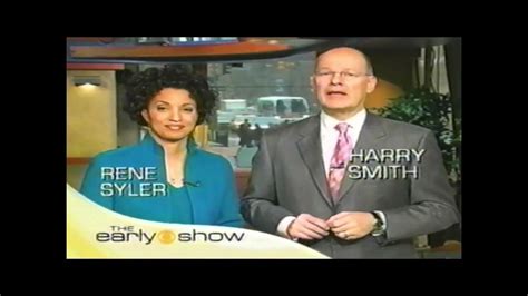 Cbs Early Show With Rene Syler And Harry Smith Commercial From