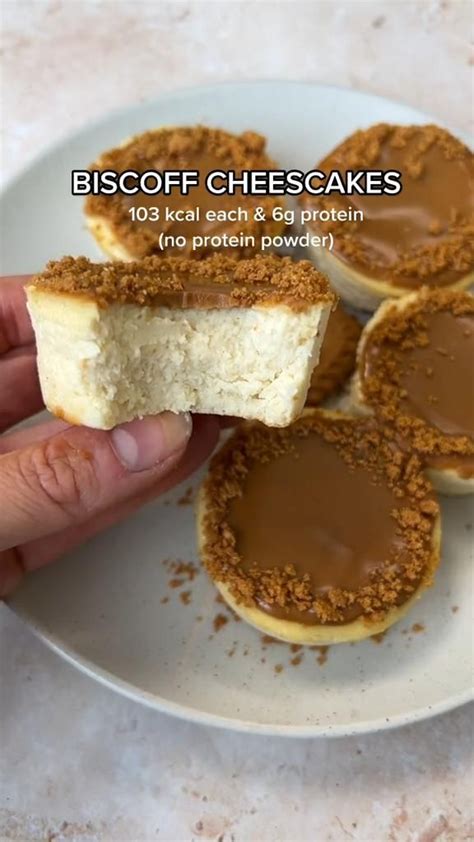 Biscoff Cheesecakes Without Protein Powder Low Calorie Desserts