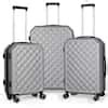 HIKOLAYAE Big Cottonwood Nested Hardside Luggage Set In Bright Silver