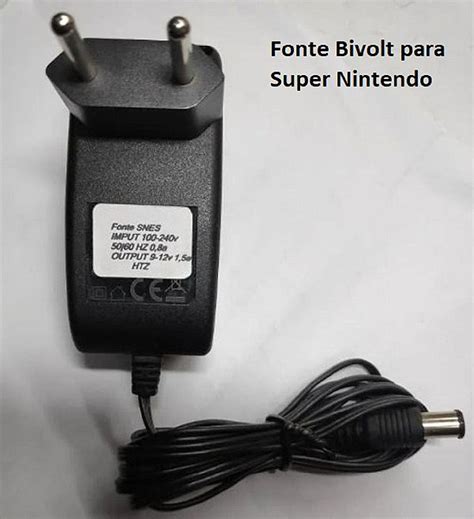 Fonte Para Super Nintendo Bivolt Volts Rikatech