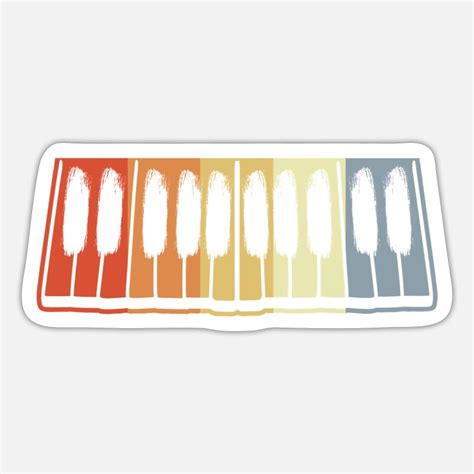 Piano-keys Stickers | Unique Designs | Spreadshirt